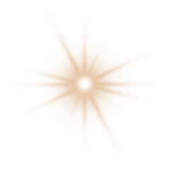 Gold Star PNG, Golden Sparkle with Transparent Background