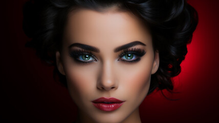 A Radiant Portrait of a Glamorous Woman