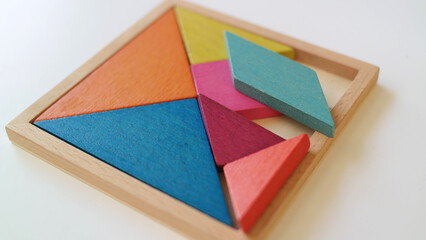 Fototapeta premium Tangram puzzle 