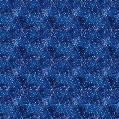夜空のイメージのリピートパターン、星空の模様のテキスタイル、星空模様のシームレスパターン