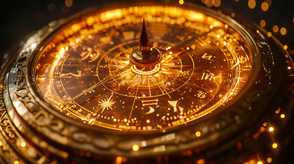 Fantasy  Zodiac Compass.  Astronomy Tool