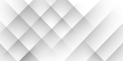 Fototapeta premium Abstract modern geometric diagonal lines background with grey and white square Element on light silver modern design for poster, banner, wallpaper, mockup, flyer, and report. Vector illustration.