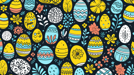 Egg Patterns.Easter Ornament