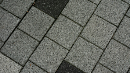 아스팔트 시멘트 도보 