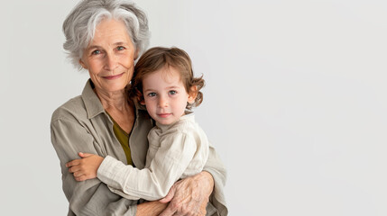 A heartwarming moment between a grandmother and her grandchild, sharing love and joy in a cozy atmosphere.