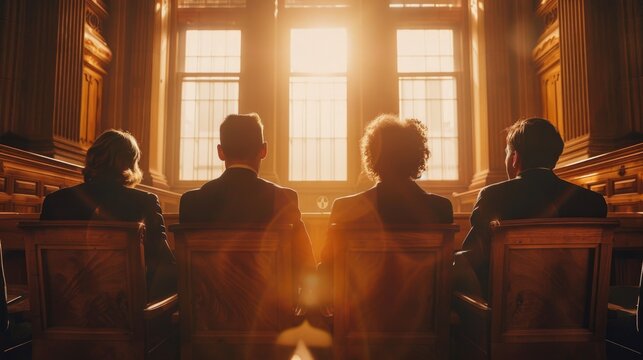 Parole Board Members Deliberating a Rehabilitation Case to Make a Decision