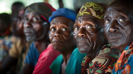 Fototapeta premium _A_group_of_election_monitors_observin