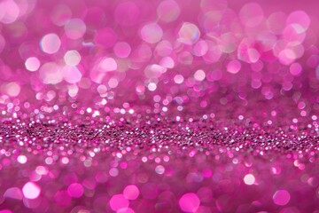 Ultra Detailed Close-Up of Hot Pink Glitter Background with High Resolution, Sparkling and Shimmering Texture, Perfect for Festive and Glamorous Designs