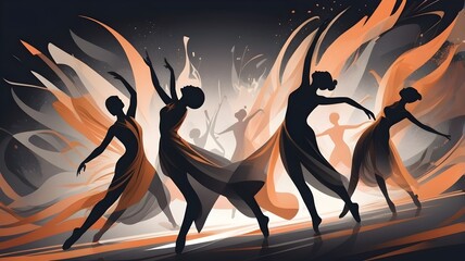 motifs of contemporary dance and movement dynamics