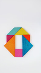 Tangram puzzle alphabet