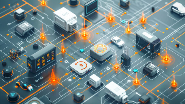  IoT Network with Diverse Nodes & Devices
