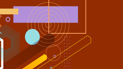 orange geometric pattern background