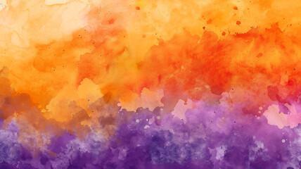Obraz premium Abstract Watercolor blurred background, pastel colors in light pink and purple shades, orange and yellow tones, blurred