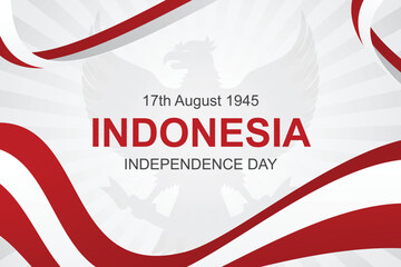 Fototapeta premium Illustration of Indonesian independence day celebration