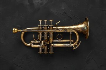 Obraz premium Vibrant Cornet Performance. Musical Instrument Harmony