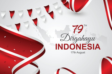 Illustration of Indonesian independence day celebration