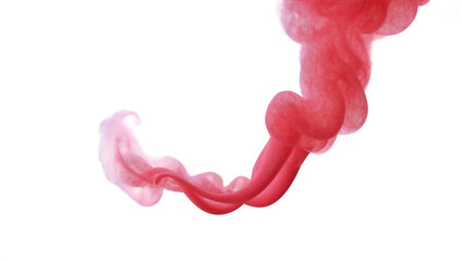 Red smoke transparent background