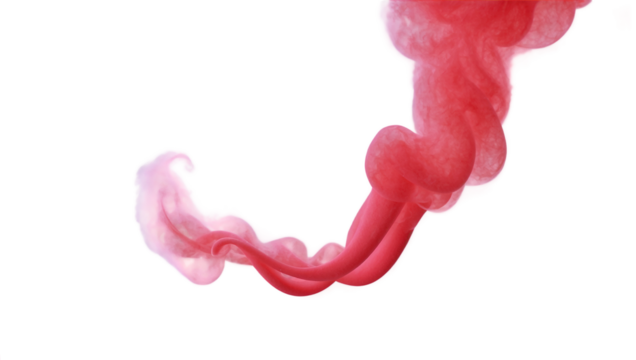 Red smoke transparent background