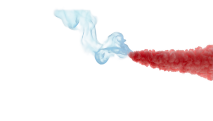 Red smoke transparent background