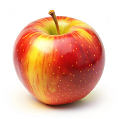 A beautiful ripe apple, vibrant with red and yellow hues, showcases its natural sweetness and freshness, perfect for healthy snacks and delicious culinary creations.