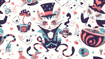 pattern with cat gift wrapping paper