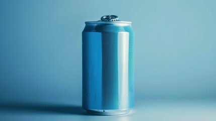 Blue Aluminum Can Mockup