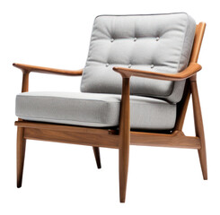 Fototapeta premium PNG Mid century armchair furniture comfortable.