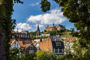 Obraz premium The historic mill at Marburg an der Lahn