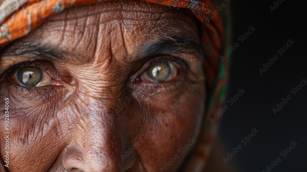 Poster a detailed close-up photograph of a vibrant, multi-colored fabric capturing the rich textures and pa