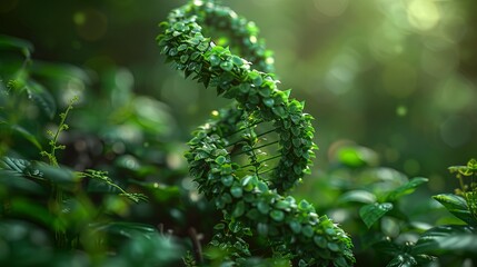 Fototapeta premium dna, illustration, science, vector, helix, healthcare and medicine, biology, flat design, icon symbol, symbol, simplicity, horizontal, chemistry, no people, design, green color, technology, digitally 