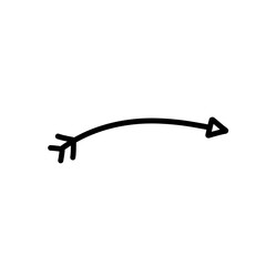 Fototapeta premium arrow doodle illustration
