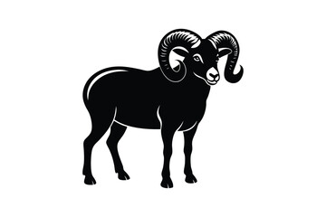  Bighorn sheep  vector artwork illustration