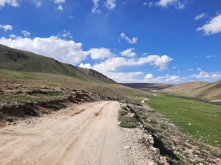 Beautiful daytime view of Deosai National Park in Gilgit-Baltistan, Pakistan. Deosai National is located between the Skardu District, Kharmang and Astore District in Gilgit-Baltistan, Pakistan.
