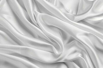 Obraz premium Soft white and gray silk fabric background with blur pattern.