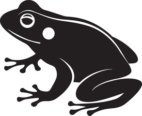 A frog shilhouette Illustration vector .