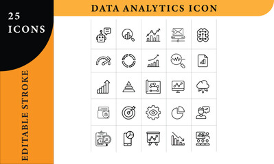 Data Analytics Icon Set | Visualizing Insights