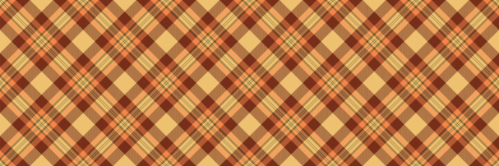 Scrapbook vector background texture, vivid pattern check seamless. Self fabric textile tartan plaid in amber and red colors.