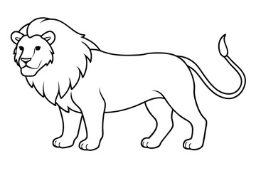 Lion line art illustration Design Concepts