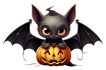 PNG Bat halloween animal mammal.