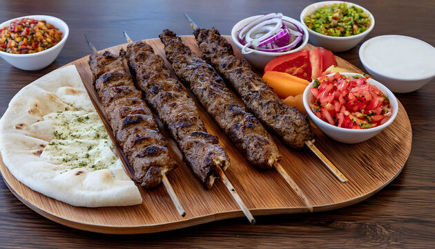 Turkish sish kebab. Şiş kebap, Adana, Urfa kebap, Adana kebap Urfa kebap. Traditional Turkish Adana Urfa skewers Kebab. Traditional Turkish cuisine. Grilled Perfection. Adana şiş Urfa şiş.