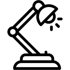 Vector Icon Lamp, Street, Light, Home Decor, Lamp Decor