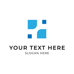 Health or medic logo with line art style. Minimalist line logo