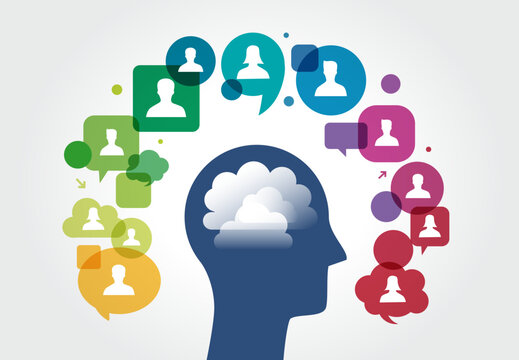 Discuter de r&eacute;seau social conversation