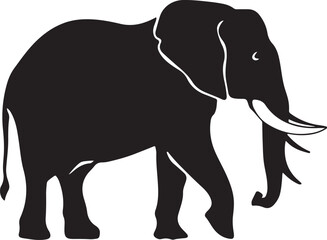 An Elephant shilhouette Illustration vector .