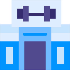 Vector Icon Gym, Exercise, Store, Gymnast, Sport
