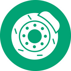 Brake Disc glyph circle icon