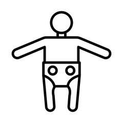 Pediatric Physiotherapy line icon