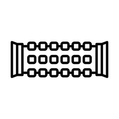 Foam Roller line icon