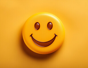 Smile Face Symbolizing Satisfaction and Happiness