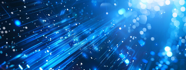 Fototapeta premium Data technology background. Abstract background. Connecting dots and lines , Abstract Digital Data and Technology Background, abstract dark blue square futuristic background